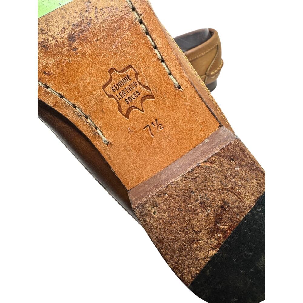 Vintage Ralph Lauren Country 1970s Leather Loafers Size 7.5 - Picture 5 of 8